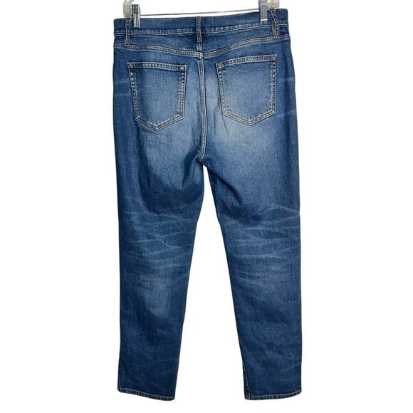 Lou & Grey Distressed Stretch Jeans Size 29 Mid Rise Slim Straight Leg - Picture 3 of 8